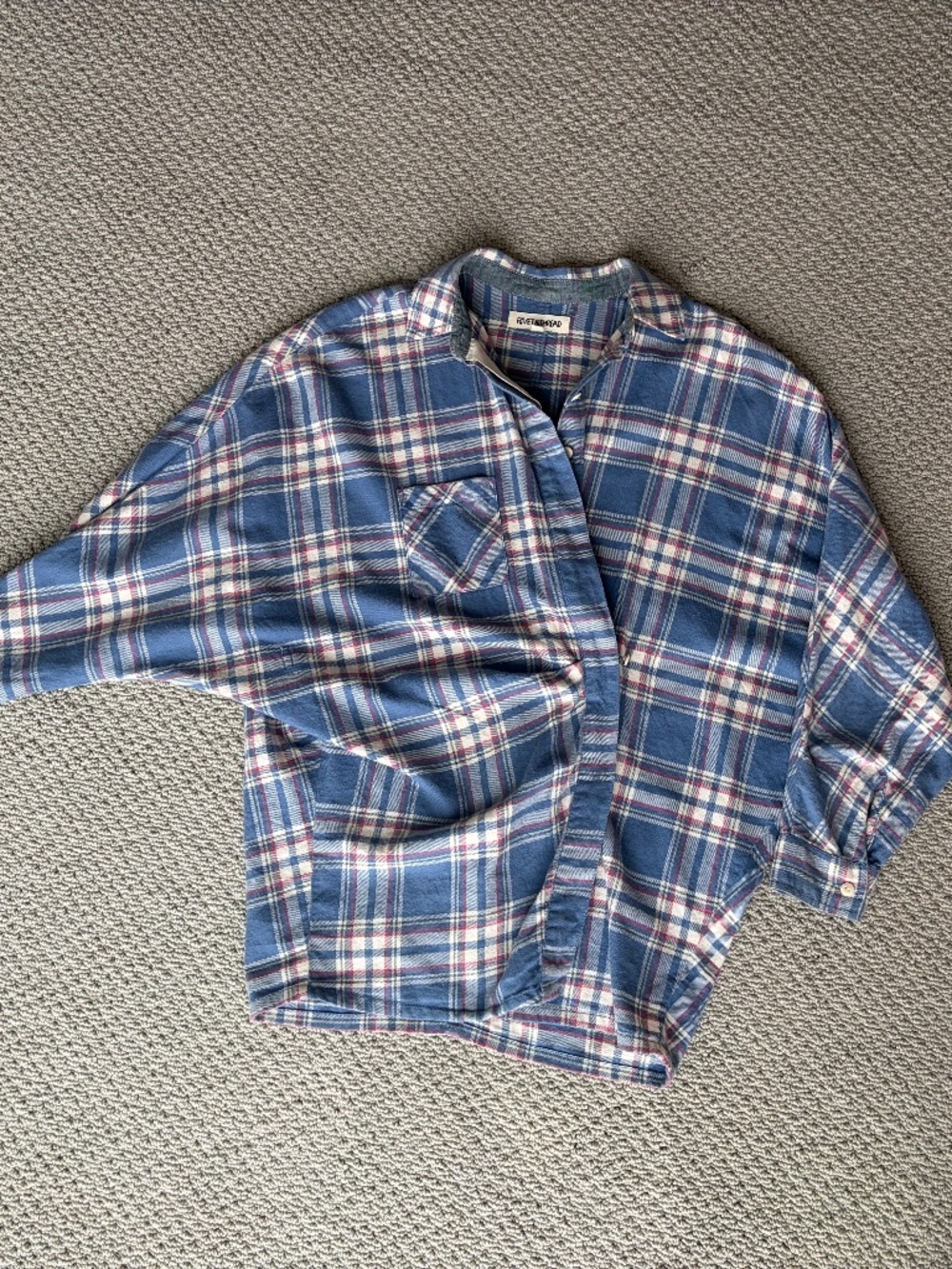 Rivet & Thread Button Down Shirt Cross over button XS
